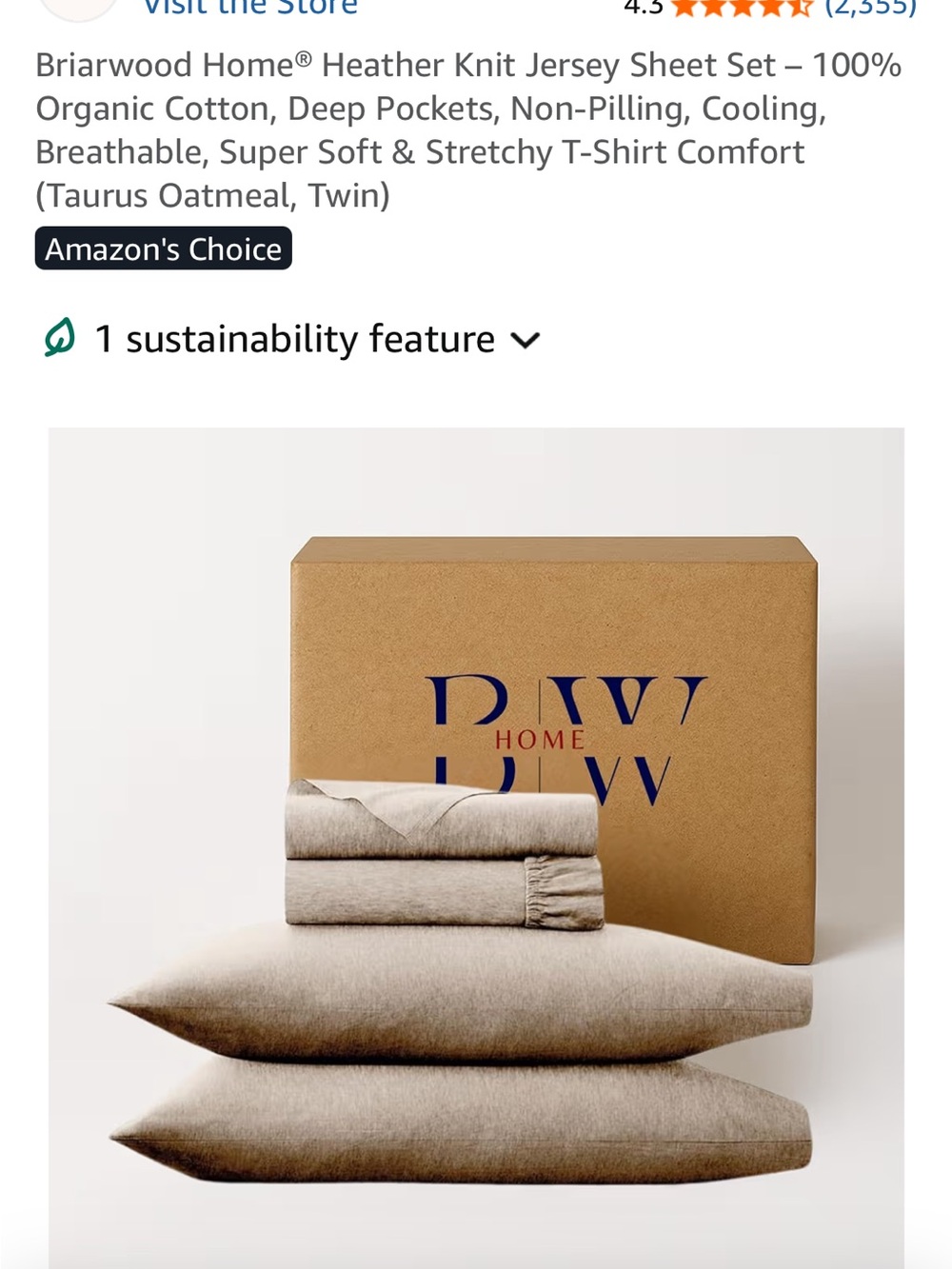 Duvv Home Taupe Heather Knit Jersey Sheet Set